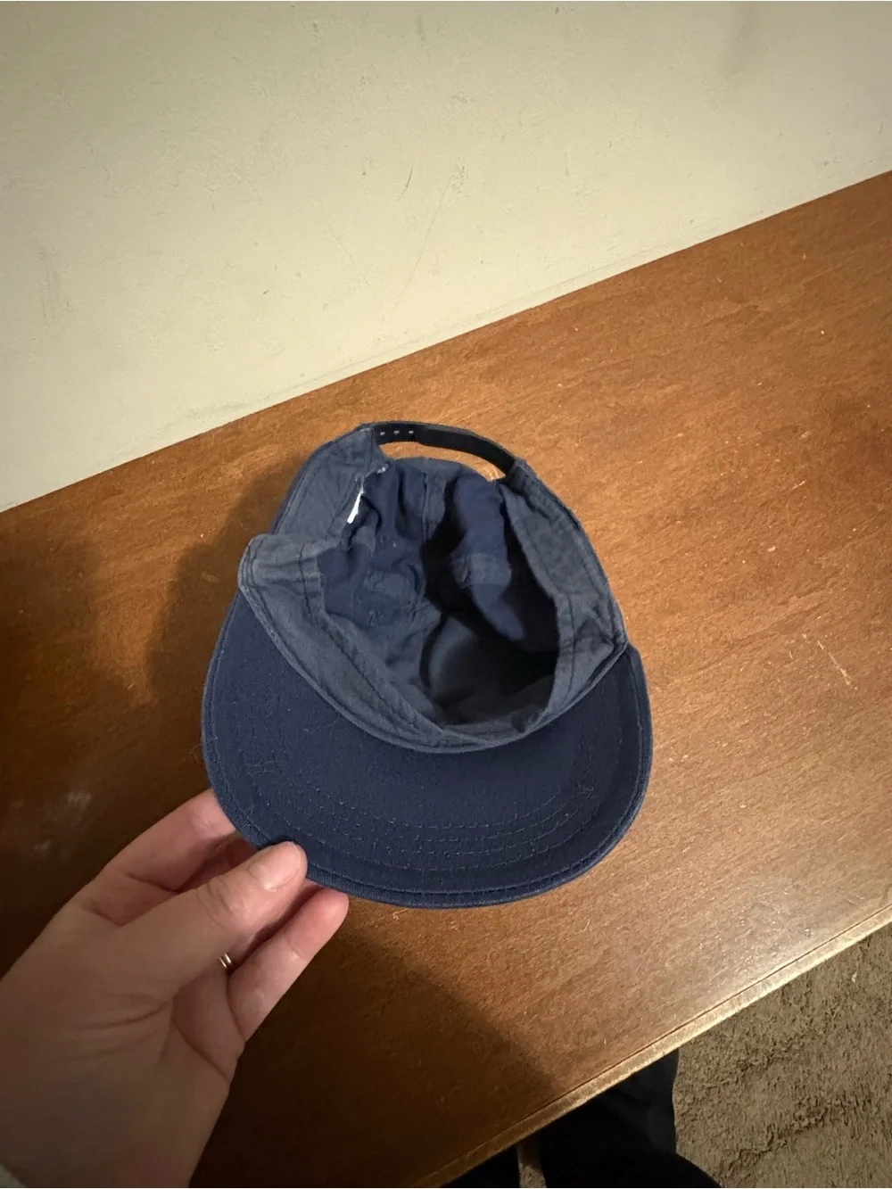 Kids Navy Baseball Cap with Embroidered Surf Logo